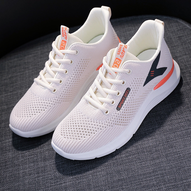 Zapatos deportivos de mujer 2023 nuevos zapatos de red de otoño respirables zapatos casuales blancos casuales zapatos casuales zapatos para correr