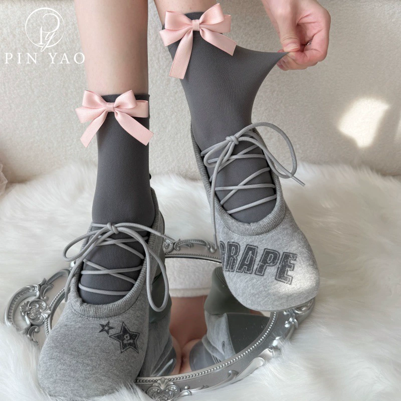 Summer socks with bow