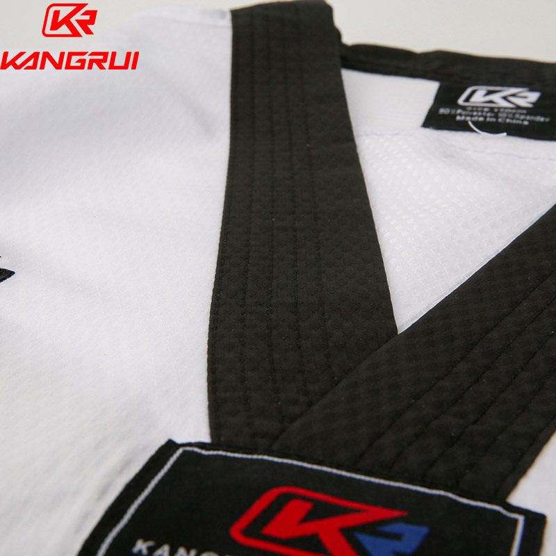 Ropa de pista de fábrica de Kangrui transfronteriza ropa de taekwondo de secado rápido ropa de entrenador entrenamiento ropa de pista de verano hombres y mujeres adultos