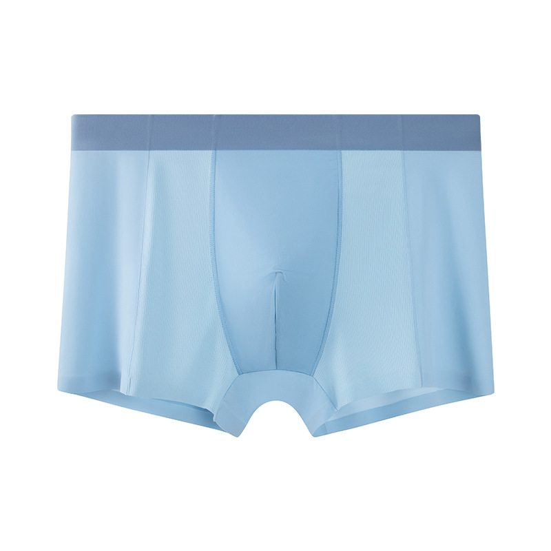 Pantalones de hielo de verano delgadas para hombres, pantalones de aire acondicionado frío, pantalones de malla deportiva transpirables, pantalones de cintura media delgadas sin marcas
