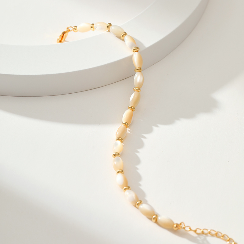 Vacation Geometric Pearl Copper Bracelets