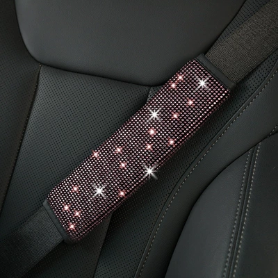 Interior, Seat belt shoulder pad - pink-diamond-ordinary-style-1-pack