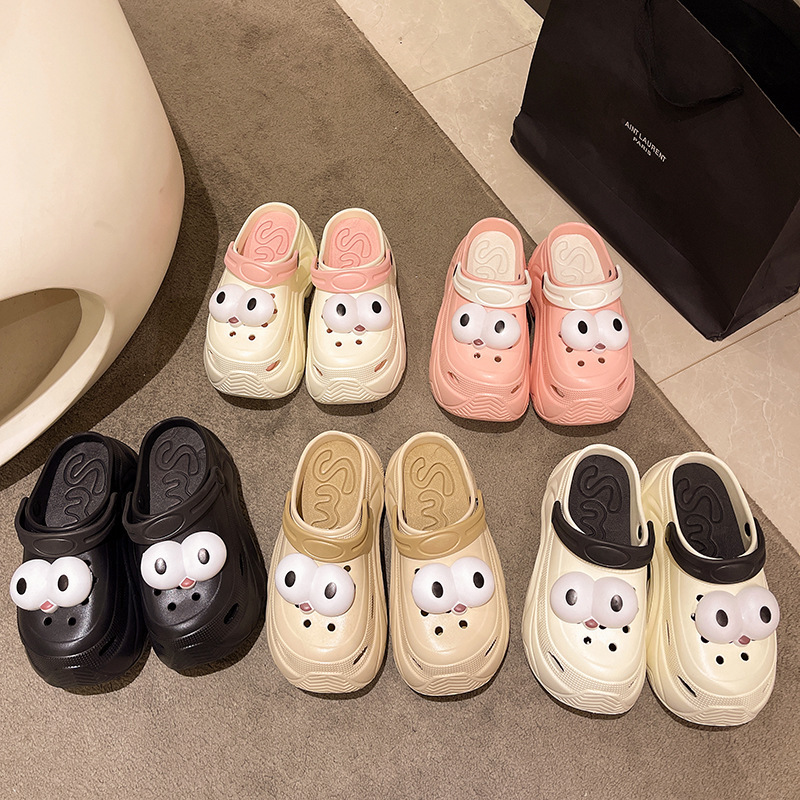 Hole Shoes Women's EVA Summer Outer Wear New Thick Sole Internet Celebrous Beach Dung Feeling Baotou Half Sandals Summer Hole Shoes Women's EVA Summer Outer Wear New Thick Sole Internet Celebrous Beach Dung Feeling Baotou Half Sandals Summer