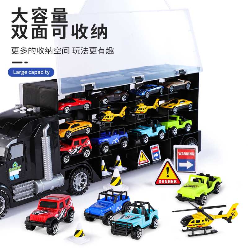 Día DE LOS NIÑOS juguete camión contenedor escena tema rompecabezas iluminación música educación temprana conocimiento del tráfico cognitiva regalo