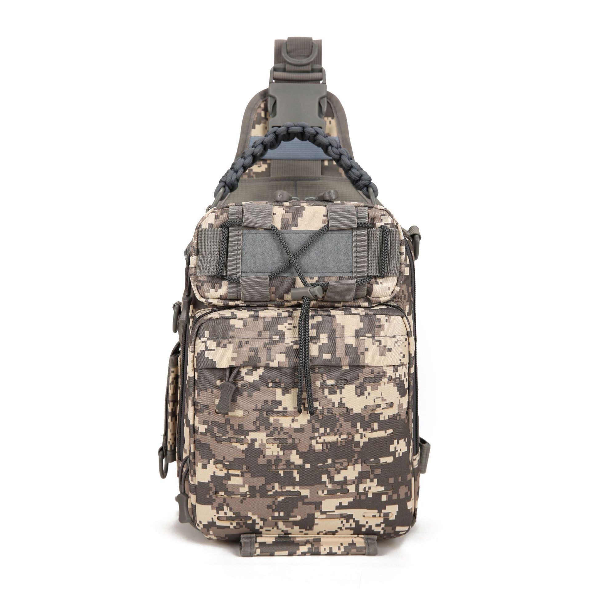 Bolso de Pecho Táctico para Hombre de Tela Oxford, Impermeable y Transpirable para Deportes al Aire Libre