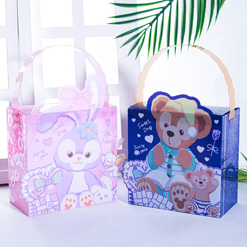 Gift transparent gift box baby first month gift box kindergarten graduation season gift for kids gift box rabbit souvenir