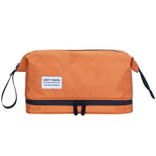 Dry and wet separation men's toiletry bag for business trip portable cosmetic storage bag high-value cosmetic bag