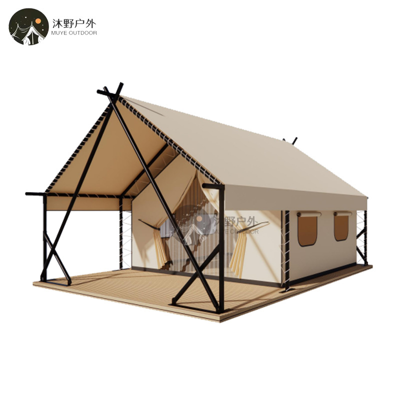 Muye al aire libre gran camping tienda lugar escénico vacaciones pareja habitación B & B camping ocio tienda Hotel fabricante