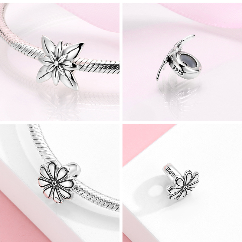 925 Sterling Silver Material Flower Pattern 1 Piece 925 Sterling Silver Flower