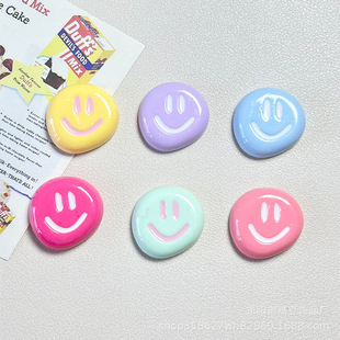 Dopamine Drop Oil Smiley Face Refrigerator Sticker Black and White Edition Fixed Magnetic Sticker Photo Fixed Magnetic Sticker