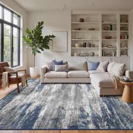 亚马逊跨境仿羊绒水洗底北欧风客厅地毯防滑耐脏易打理沙发毯卧室