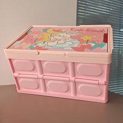 中秋款收纳箱露营可折叠车载后备箱车用储物箱整理箱许愿兔收纳箱