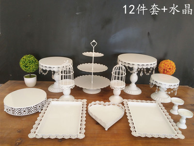 Decoración de mesa de postre soporte de exhibición bandeja de pastelería de postre comida fría pausa de té Mesa estante de la torta té de la tarde Merienda stand image 13
