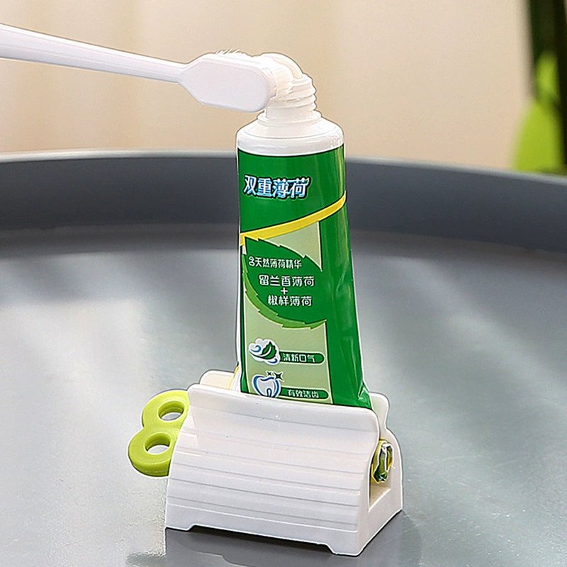 Toothpaste Tube Squeezer, Plastic Rotary Press, Compact 13–18 g Models