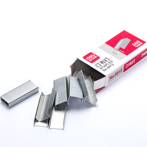 Deli 0012 can staple 25 pages of paper stapler nails small stainless steel staplers office staplers