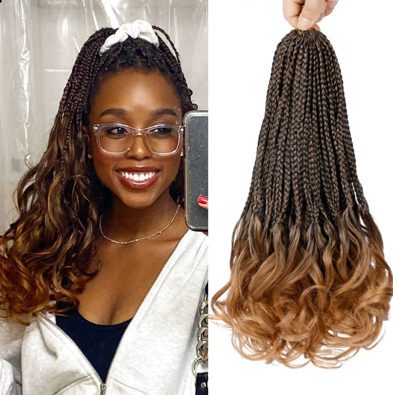 Wig Ponytail Women's Ring French Curly Hair Natural Artificial African Crochet Braiding Synthetic Hair Extension Wavy Ponytail