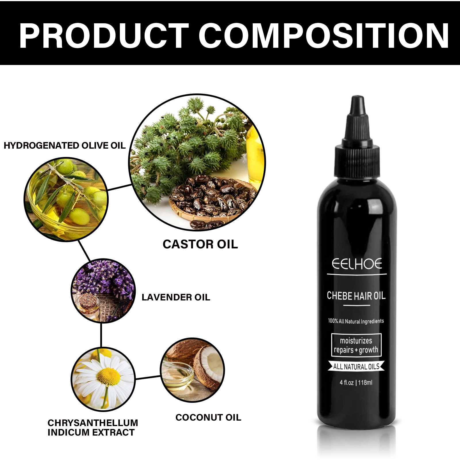 EELHOE Dense Oil Thickens Firms Hair, Nourishing Repairing Roots, Caring for Strong and Tough Hair_voghion.com