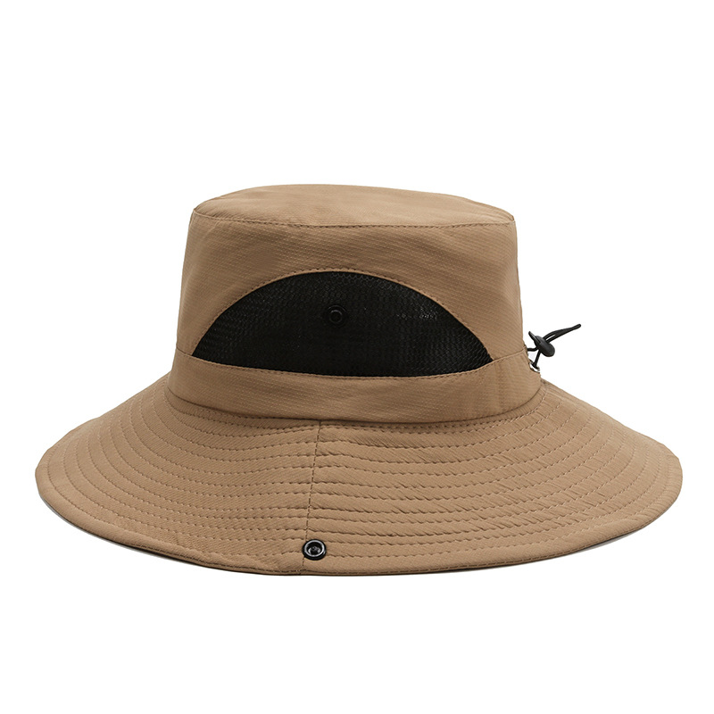 Açık Hava Güneş Koruması Seyahat Balıkçılık Günlük Güneşlik Dağcılık Nefes Alabilen Yan Fileli Balıkçı Şapkası_voghion.com