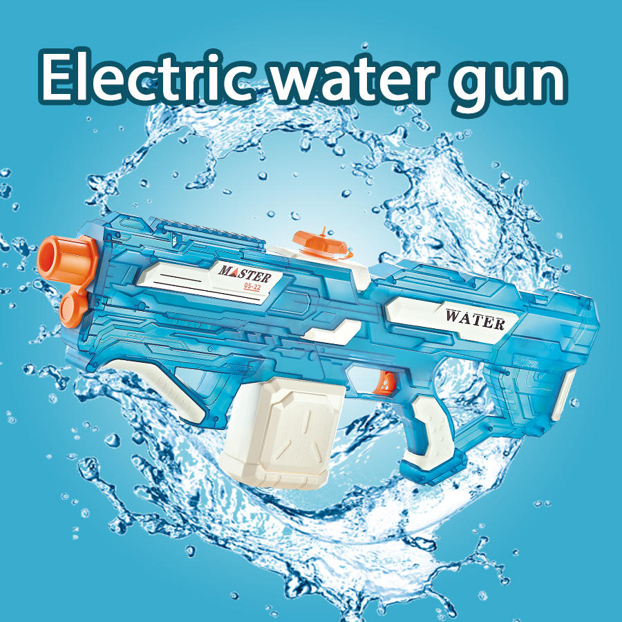 Pistola de Agua Eléctrica de Ráfaga de Plástico para Verano y Piscina