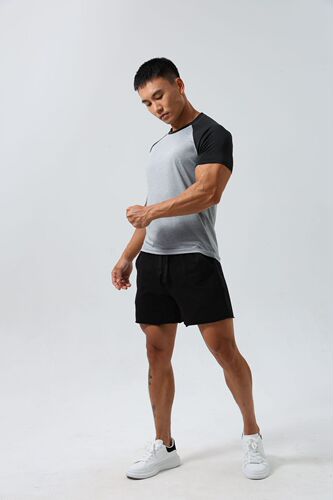Fitness Quick-Dry Short-Sleeve Men's Super Stretch Breathable Color Short-Sleeve