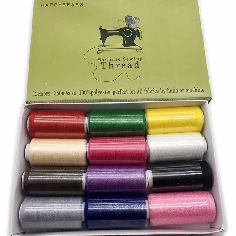Sewing thread set 12 color household sewing wire box installation of…