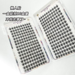 太陽花懶人三部曲睫毛書假睫毛女單簇自然素顏仿真細黑梗新手自粘