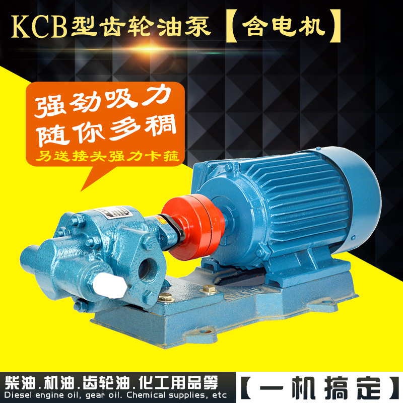 厂家直销 齿轮油泵电机组KCB200高压机油漆大流量柴油润滑齿轮泵