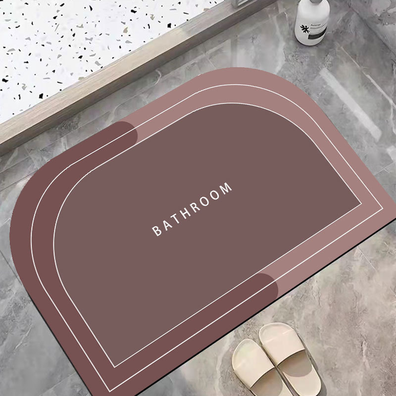Lodo de diatomaceas blando transfronterizas almohadilla de absorción de agua almohadilla de suelo de baño antideslizante almohadilla de pies de baño de puerta de secado rápido
