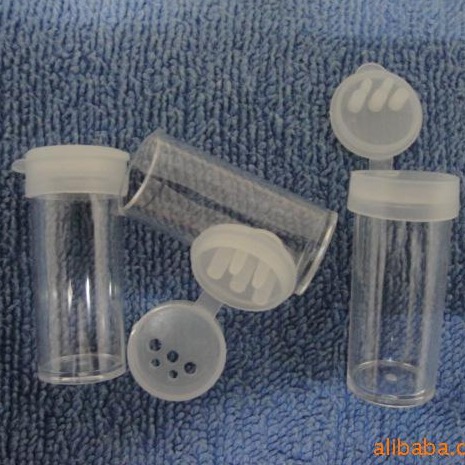 厂家直销5克5孔翻盖塑料瓶 闪光粉瓶 金粉瓶 干粉瓶 注塑瓶