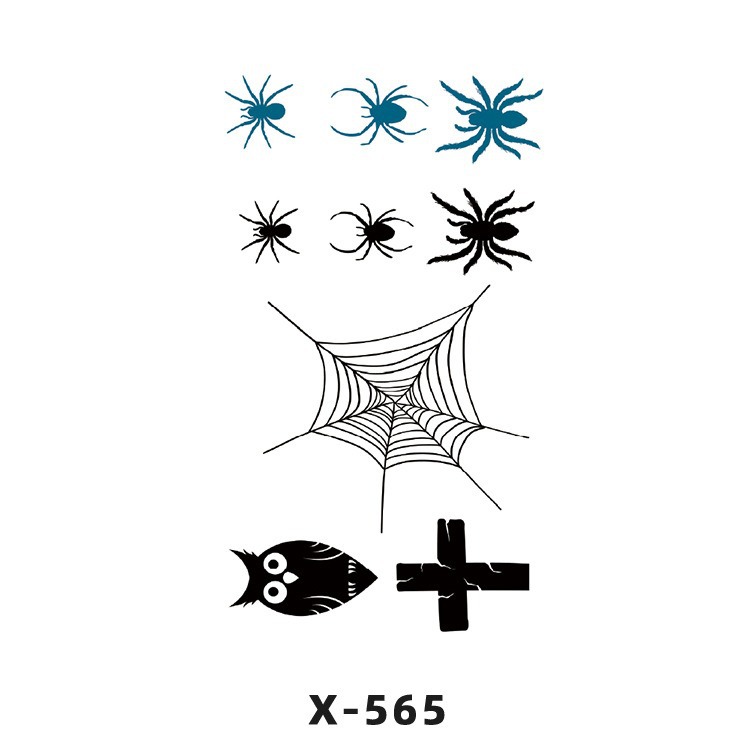 Arco de flor pequeña pegatinas de tatuaje fresco 3D dibujos animados transfronterizo Henna rosa impermeable texto en inglés pegatinas de tatuaje