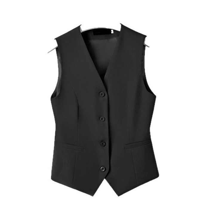 Chaleco rojo de las mujeres traje otoño e invierno nuevo elegante negocio desgaste formal Chaleco Corto empresa trajes bancarios