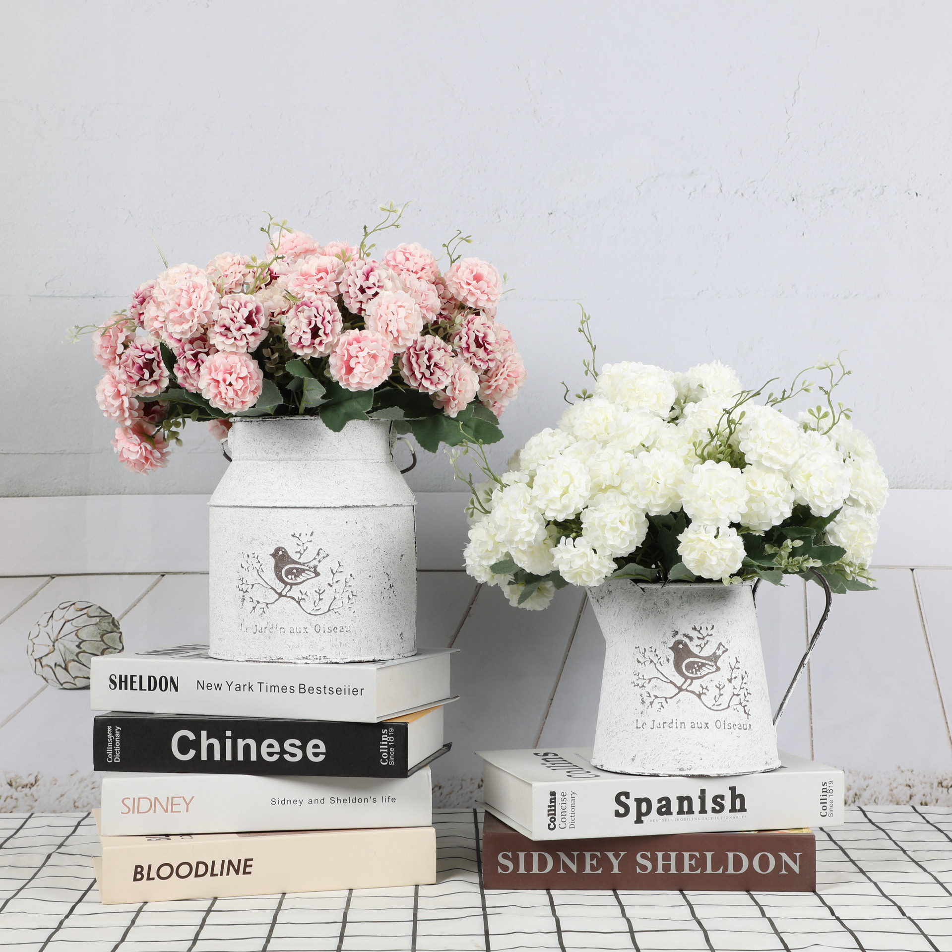 Artificial flower plastic flower finished flower bouquet immortal artificial flower fake flower decoration handmade flower wedding crafts wholesale