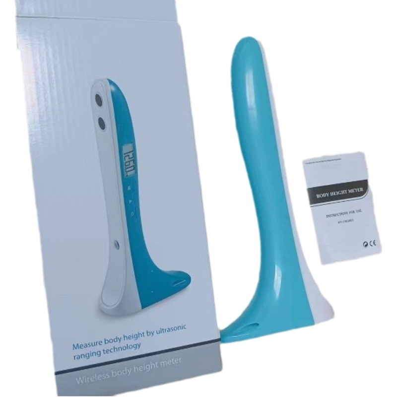 Lote directo de fábrica instrumento de medición de altura de precisión ultrasónico portátil altura regla electrónica hogar niños regla de altura electrónica