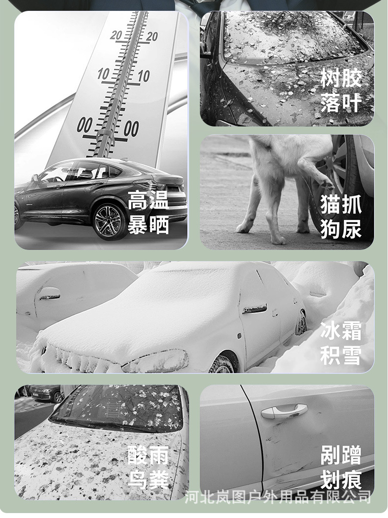 420D Car Cover, Sun-Proof, Rain-Proof, Heat-Insulating, Full-Cover, All-Season, Thickened Oxford Cloth Dust-Proof Car Cover