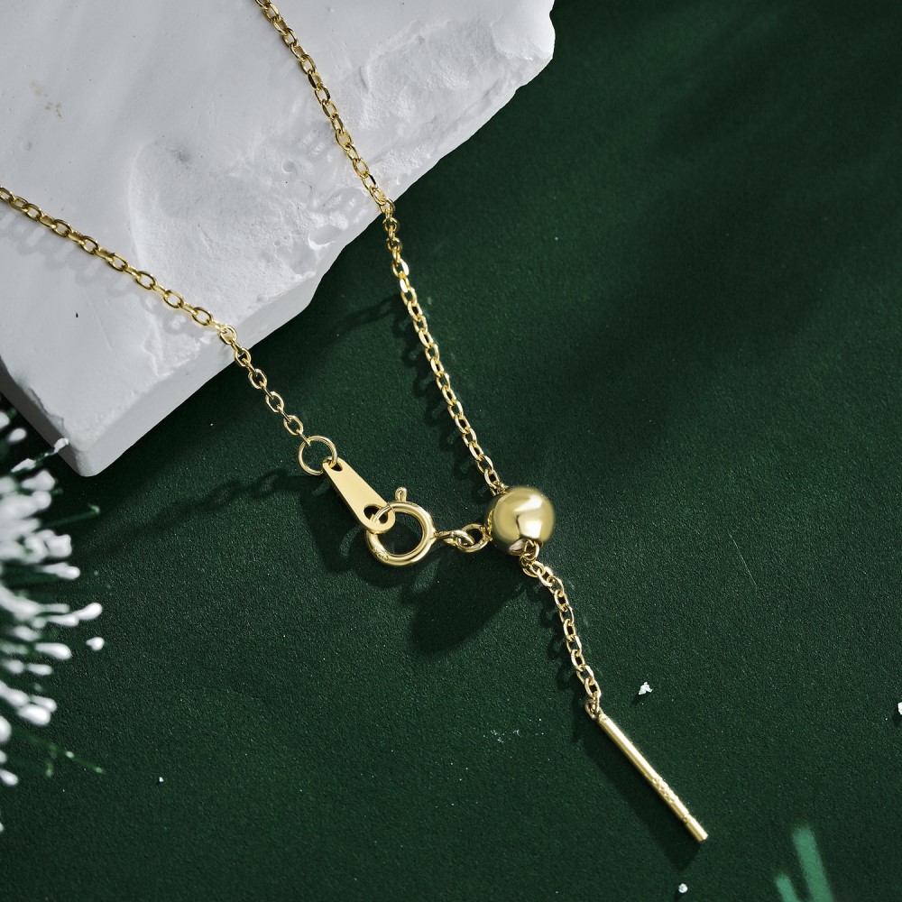 Fashion Christmas Socks Sterling Silver Inlay Zircon Necklace