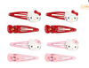 Retro red cute hairgrip, bangs, hairpins, universal crab pin, hair accessory, Japanese and Korean