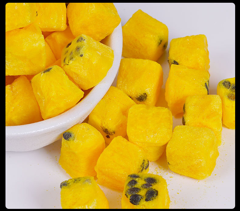 Freeze-Dried Passion Fruit Blocks (Passiflora edulis) — Cold-Brew Fruit Tea, 55g Jar preparation