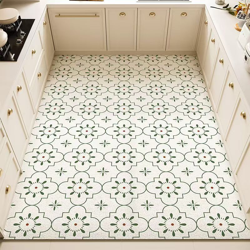 Alfombrilla especial para cocina, impermeable y a prueba de aceite, pvc, tapete de cuero para el hogar, tapete antideslizante y antisucio para el vestíbulo