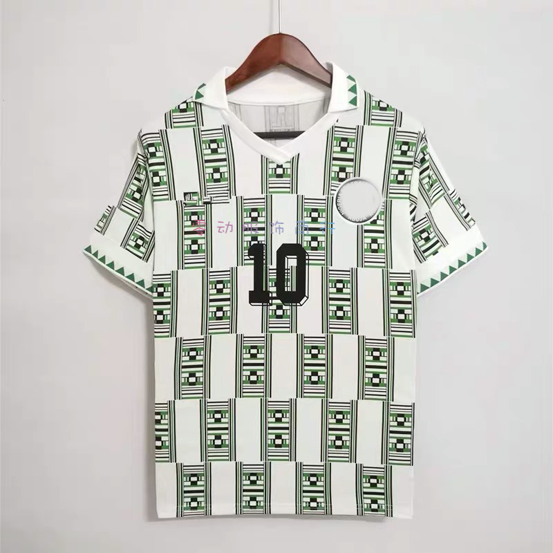 1994世界杯尼日利亚主场复古球衣 10号奥科查球衣 Retro Jersey