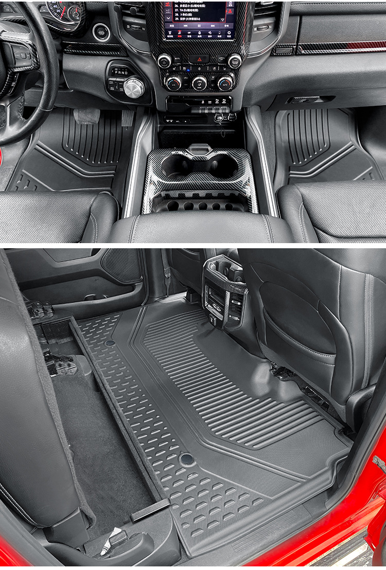 Suitable for 19-24 Dodge Ram 1500 Car Floor Mats Waterproof and Fully Environmentally Friendly Tpe Floor Mats
