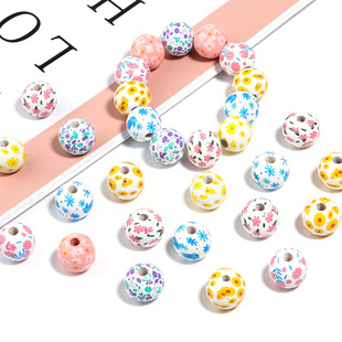 10��/�� 16mmľ�^ӡ����ɫ����A�� DIY�Ʒ����������