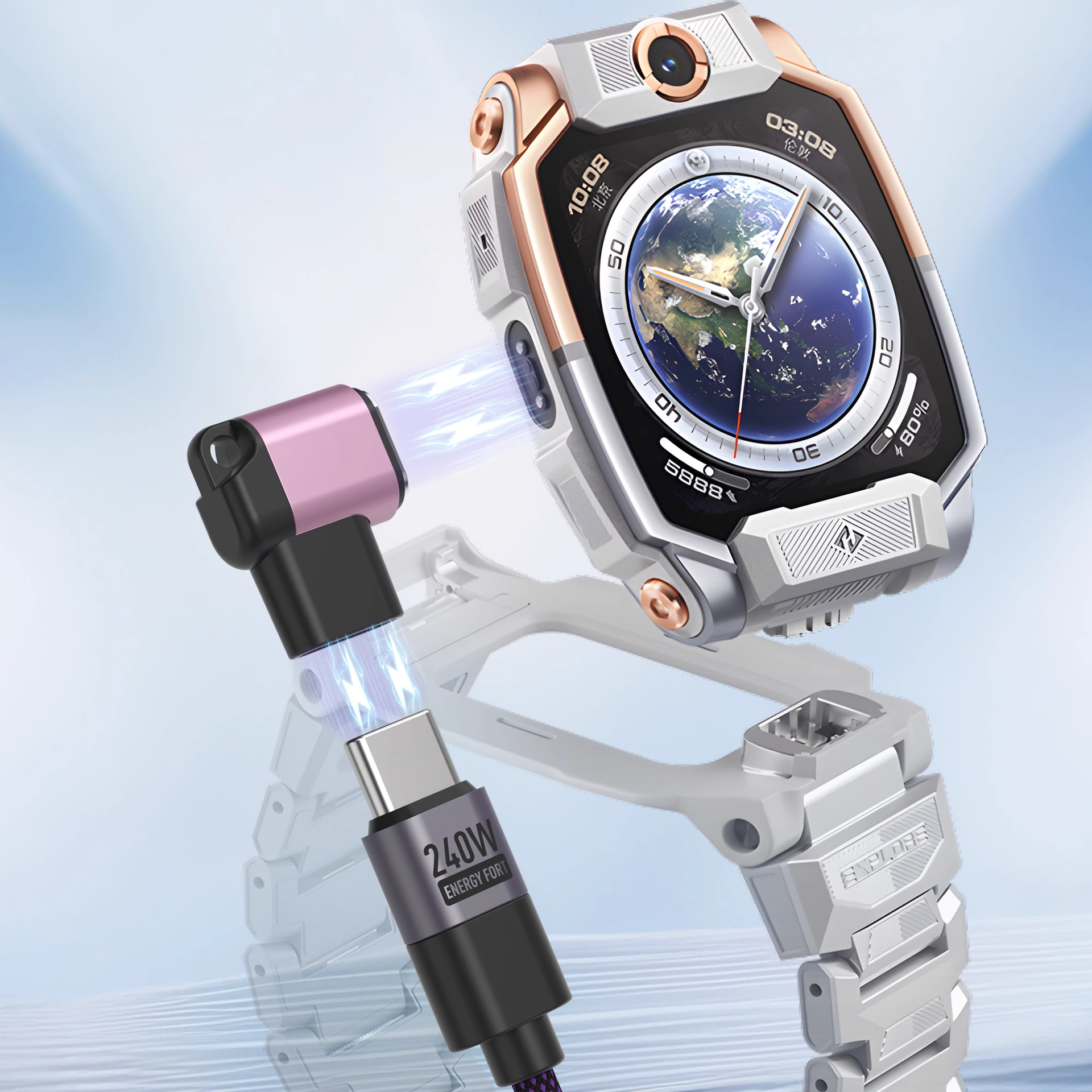 The universal charging adapter for Xiaotiancai smartwatches is z11, Z10, AZ6Pro/Z7S/Z7A/Z8AZ6a Specification drawing