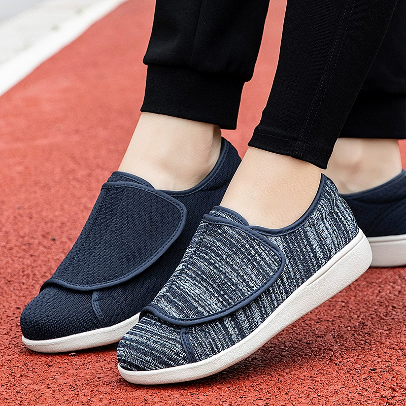 Новая обувь для прогулок большого размера повседневная спортивная обувь нескользящая сахарная обувь для ног широкая мягкая подошва реабилитационная обувь легкая пожилая обувь