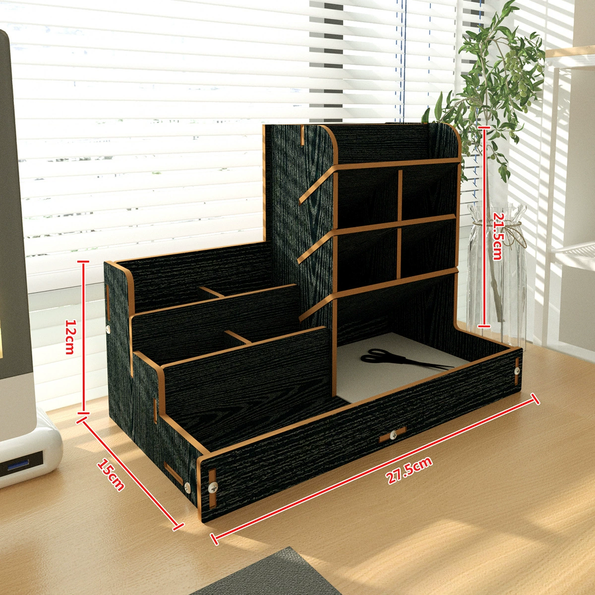 Pens holder, stationery, storage box, wooden storage system for documents
