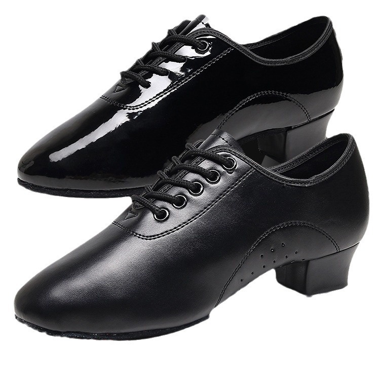 Latin dance shoes for men and children black professional boys Latin…