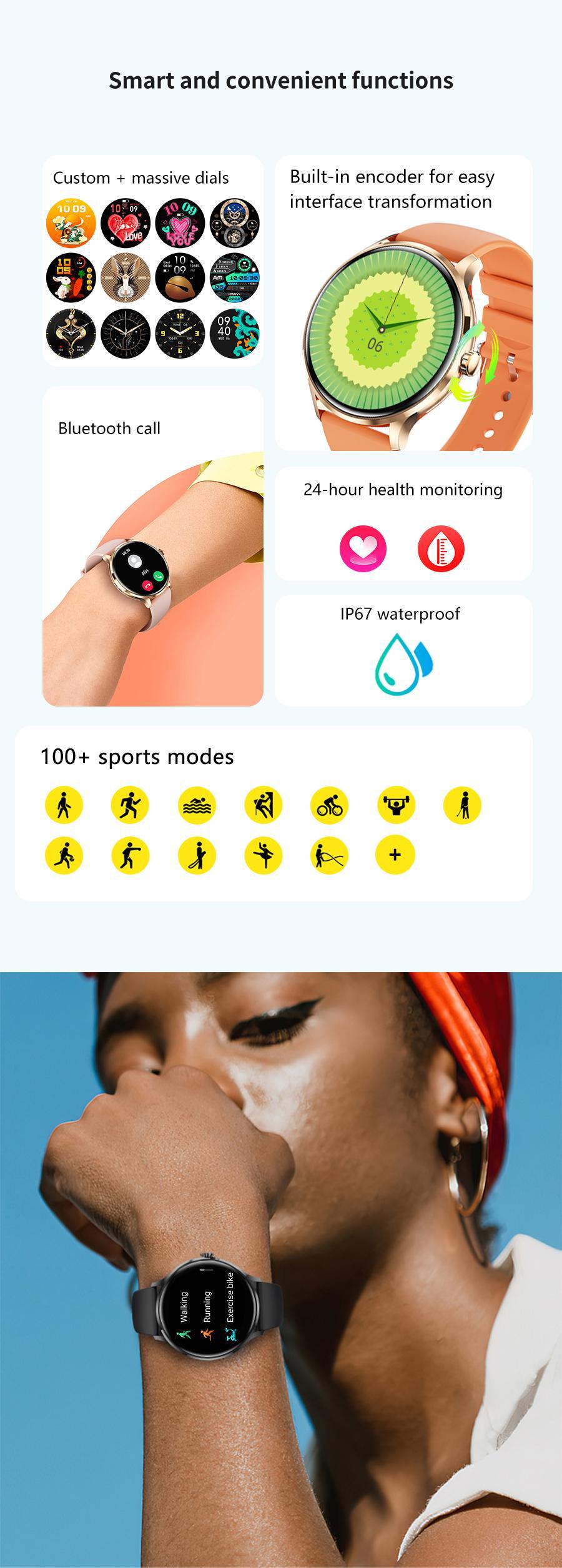 Title 8, Smart Watch with Bluetooth Calling, Heart Rate ...