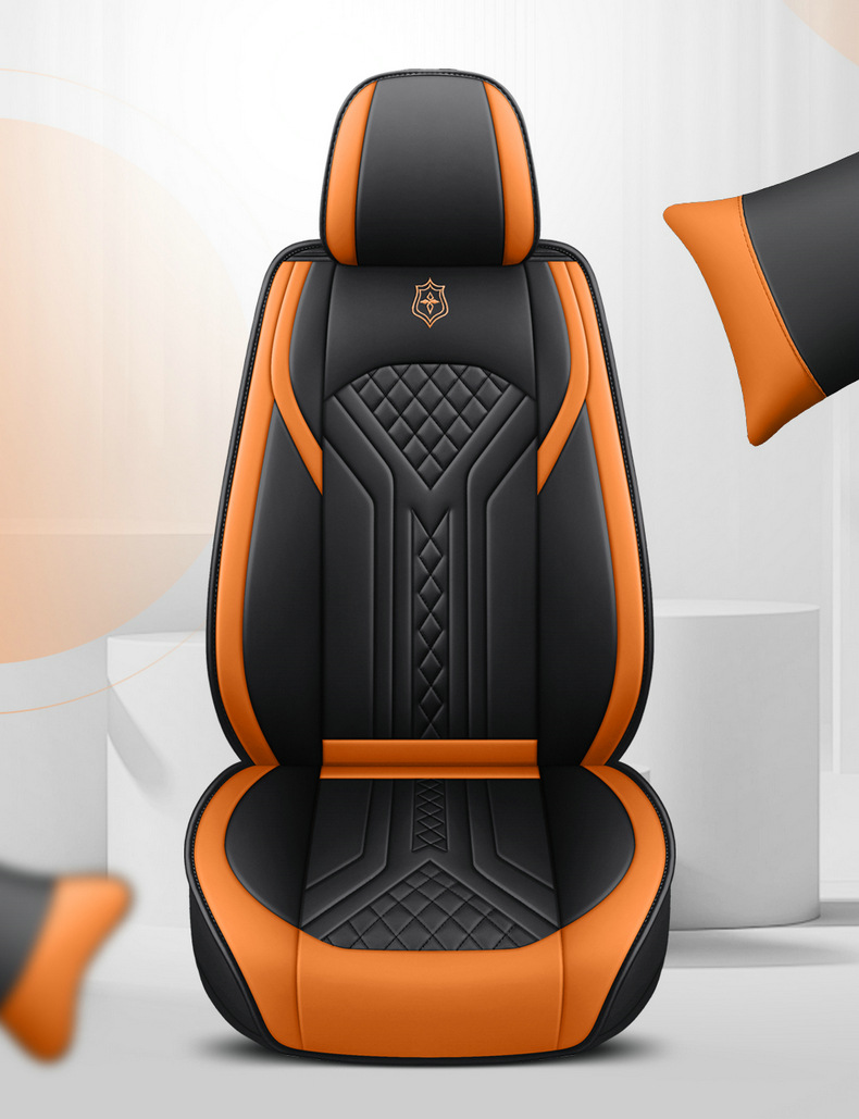 New Cross-Border Foreign Trade Car Seat Covers, Car Seat Cushions, All-Season Universal Full Leather Full-Cover Car Seat Cushions Wholesale