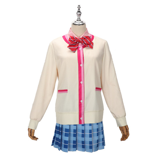 Project Seika Rikka Colorful Stage Cosplay Costume Seika Rikka C Costume School Uniform Women's Dress