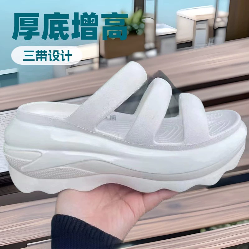 Новый кросс световое колесо три ремни женские сандалии EVA удобные легкие и толстые подошвы увеличены садовая обувь пляжная обувь для оптовой продажи