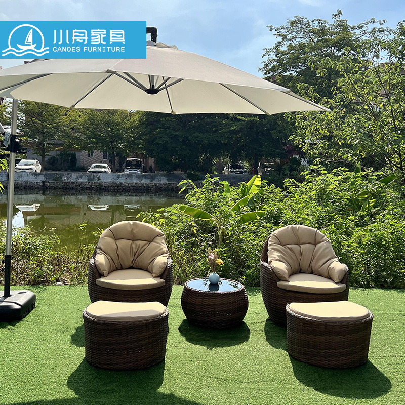 Balcony Table and Chair Three-Piece Set, Leisure Outdoor Furniture, Rattan Chair, Sofa, Coffee Table Combination, Terrace Courtyard Lazy Rattan Lounge Chair Balcony Table and Chair Three-Piece Set, Leisure Outdoor Furniture, Rattan Chair, Sofa, Coffee Table Combination, Terrace Courtyard Lazy Rattan Lounge Chair